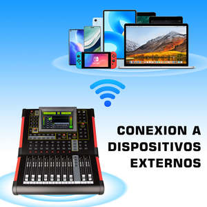Nuevo Mezclador de Audio Digital Profesional MD12 en Oferta, Mezclador de Audio de 12 Canales, Consola de Mezcla de Sonido, Alimentación Fantasma de 48V - Product Image 2