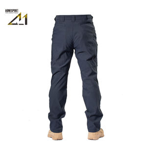Men's <b>Tactical</b> Woven <b>Waterproof</b> Windproof Stretch High Waist Straight Work <b>Pants</b> Multi-Pocket Outdoor Hiking Camping Durable - Product Image 3