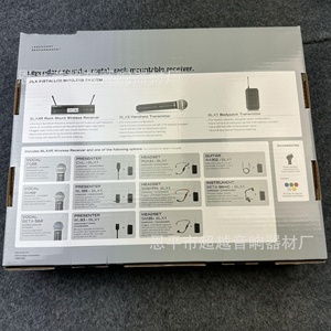 Microphone sans fil UHF BLX4R avec boîtier de poche 1CH True Diversity, micro portable en métal pour chant, karaoké et discours, compatible <span class=keywords><strong>Shure</strong></span> - Product Image 5