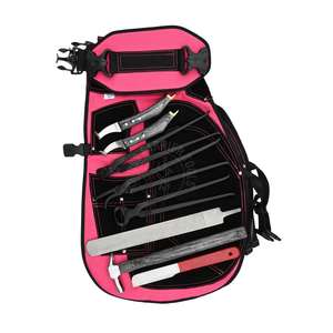 Kit de Herramientas de Herrador con Delantal Protector Rosa, Correas para Piernas, Cortaúñas para Cascos, Extractor de Clavos, Martillo, Lazo y Lima de Acabado - Product Image 1