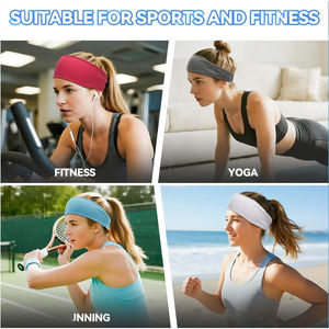 Latest Quick Dry <b>Headbands</b> for <b>Women</b> Non Slip Soft Elastic Hair Bands Yoga Running Sports Workout Gym <b>Headbands</b> - Product Image 3