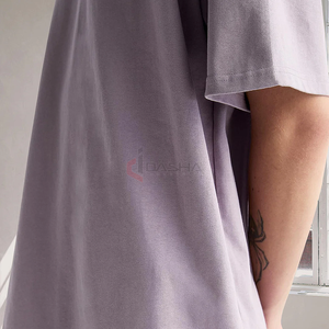 เสื้อยืดคอกลม100% สำหรับผู้ชายเสื้อยืดโอเวอร์ไซซ์โอเวอร์ไซส์ผ้าคอตตอนสำหรับ240GSM - Product Image 4