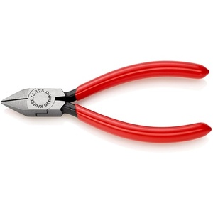 คีมตัดด้านข้าง KNIPEX 125 มม. พร้อมหัวขัดเงา 8 รูปทรงเอียงและเคลือบพลาสติกสำหรับงานฝีมือ อุปกรณ์งานฝีมือขนาดเล็ก - Product Image 1