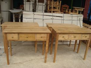 <b>Wall</b> <b>Table</b> Teak <b>wall</b> <b>table</b> Drawers Tall <b>Table</b> - Product Image 3