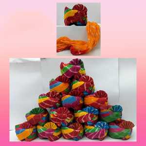 Safa traditionnel populaire du Rajasthan rouge, turban en coton pour cérémonie de mariage, occasion spéciale, pagadi - Product Image 3