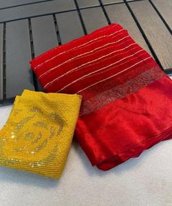 Saris de Georgette floral de diseñador para tienda de mujer: descubre el lujo y la sofisticación en saris de ropa informal de oficina - Product Image 6