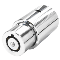 Cylindres de serrure tubulaire à poussoir pour véhicule en alliage de zinc, haute sécurité, entraxe 60 mm, finition chromée, 1 clé, installation facile, pour véhicules renforcés