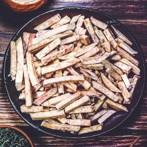 CHIPS TARO SECOS NATURALES/MERIENDA VERDURAS DE RAÍZ DESHIDRATADA CRUZADA/PRODUCTO ALIMENTICIO LISTO PARA COMER SALUDABLE - Product Image 6