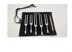 Ensemble de 5 diapasons affûtés non lestés de haute qualité, fabrication Mars International, avec pieds en gemmes… - Product Image 6