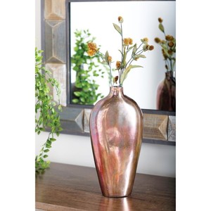 Vase Floor Vase Aluminium ridescent Glazed Handforged est un vase artisanal avec une glaçure irisée Home Decor - Product Image 1