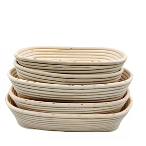 ตะกร้าหวายอบขนมปังทรงสี่เหลี่ยมผืนผ้า ผลิตโดย Baneton ปี 2022 จำหน่ายราคาส่ง ขนาด L30xW25xH8 ซม. - Product Image 6