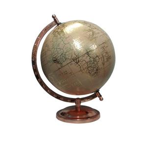 Globo de mesa de metal de aluminio con bola de plástico utilizado para describir muchas características de la Tierra y mapas a precio mayorista de La India - Product Image 2