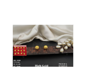 Kundan redondo dorado nupcial de lujo para mujer, joyería de boda india con pendientes a juego al mejor precio - Product Image 5