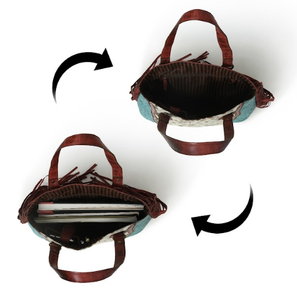 Sac fourre-tout en cuir ciré doux de couleur cerise Sacs fourre-tout à la main pour dames en cuir avec logo personnalisé classique féminin - Product Image 3