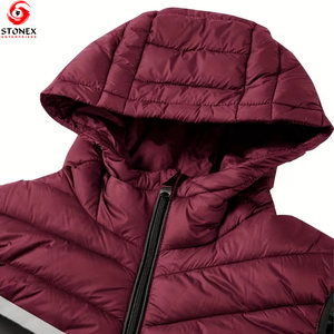 Best Manufacturing Men's Winter Waterproof Quick Dry 100% Polyester Puffer <b>Vest</b> Hooded Collar Windproof Warm Fully Custom - Product Image 4