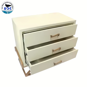 Chevets modernes de luxe en faux bois de shagreen, meubles de chambre à coucher haut de gamme, multi-usages, Vietnam - Product Image 3