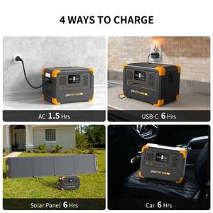 Estación de Energía Portátil PECRON E500LFP 600W 576Wh LiFePO4, Generador Solar de Onda Sinusoidal Pura para Camping, RV y Emergencias - Product Image 4