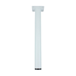 Piedino in Acciaio Diametro 30 Altezza 80 cm Colore Bianco - Product Image 1