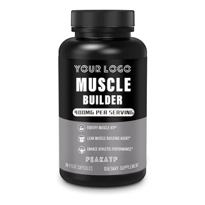 Integratore per la Crescita Muscolare Magra degli Adulti, Capsule per lo Sviluppo Muscolare, Creatina Monoidrato Naturale, Migliora le Prestazioni Atletiche - Product Image 1