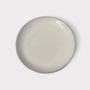 Esmalte blanco de artesanos indios, plato redondo decorativo para servir comida, platos decorativos de madera de mango hechos a mano para Cocina - Product Image 2