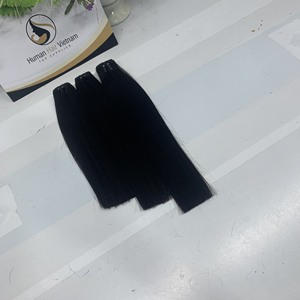 Vendeur de cheveux vietnamiens bruts Super doublement étirés Extensions de cheveux humains vierges droits à cuticule alignée Faisceaux de cheveux naturels - Product Image 4