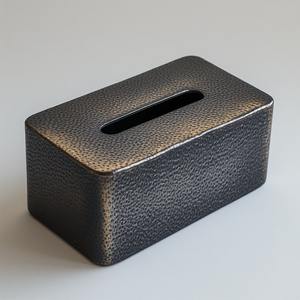 Caja de Pañuelos Contemporánea para el Hogar, Diseño de Líneas Limpias, Durabilidad de Metal Resistente, Hecha a Mano, Portátil, para Uso Decorativo Práctico en el Hogar - Product Image 4