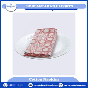 Nouveaux produits serviettes de table en satin fait à la main bloc imprimé pur coton serviette de table brodée à vendre à prix bon marché - Product Image 6