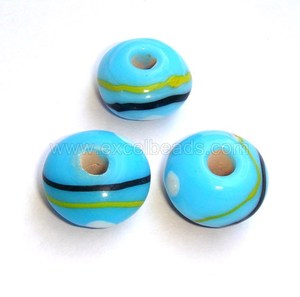 Premium <b>Crystal</b> Lampwork Glass Turquoise Rondelle Shape <b>Beads</b> for Jewelry Making Handmade Loose DIY <b>Bracelets</b> Necklaces Earrings - Product Image 5