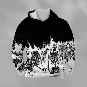 Sweat à capuche d'hiver à manches longues pour homme en gros, imprimé personnalisé par sublimation, polaire coupe-vent avec poche, taille XL, techniques de lavage - Product Image 2