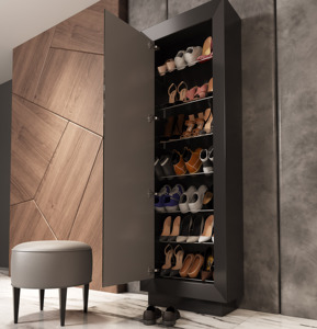 Zapatero Mironered elegante de estilo moderno, Zapatero de madera de 18 pares de capacidad para organización de entrada del Hogar - Product Image 2