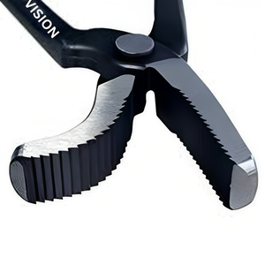 Herramienta de herradores hecha a mano de primera calidad, remachadores de pezuña, agarre firme de mandíbula curvada, capa de polvo negro forjado, remachadores de pezuña de herradores rectos - Product Image 4