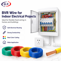 Câble électrique souple multibrin en cuivre isolé PVC BVR pour usage en bâtiment et alimentation électrique, norme IEC CE ISO pour 450V/750V