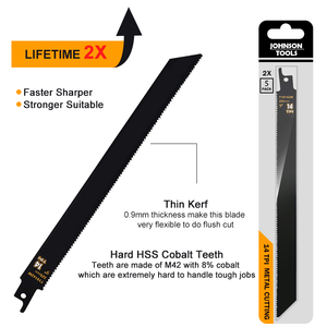 5 paket 9 inç 14TPI <span class=keywords><strong>Sawzall</strong></span> bıçakları dökme demir bi-<span class=keywords><strong>metal</strong></span> Sabre testere bıçakları <span class=keywords><strong>Metal</strong></span> için ağır <span class=keywords><strong>Metal</strong></span> kesme pistonlu testere bıçakları - Product Image 5