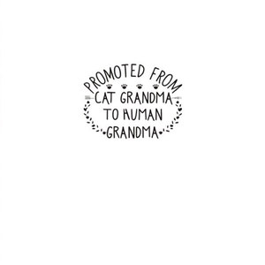 Camiseta de Manga Larga con Diseño Original de Letras Bonitas, Promocionada por la Abuela, de Gato a Humano - Product Image 1