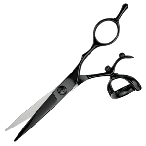 Ciseaux de coiffure en acier inoxydable avec lame tranchante et poignée pivotante - Product Image 2