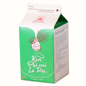 Crema No Láctea de Alta Calidad para Bebidas, OEM/ODM, HALAL, Empaque Personalizable, 18 Meses de Vida Útil, Crema de Queso Pandan para Postres - Product Image 1