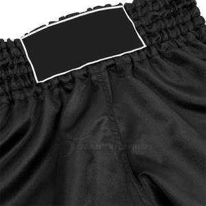 Pantalones cortos de Muay Thai de Color sólido hechos a medida para hombres, nuevo estilo, ropa de artes marciales de boxeo, 100% de algodón, duradero, fabricado en Pakistán - Product Image 4
