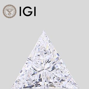 เพชรทรงสามเหลี่ยม 3 กะรัต เกรด F VS2 ได้รับการรับรองจาก IGI แบบเม็ดเดี่ยว - Product Image 1