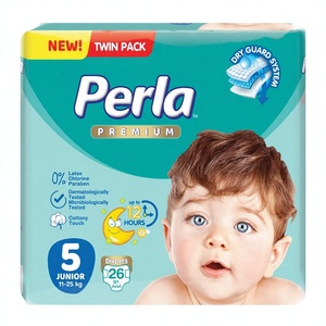 Perla Baby : Couches imprimées avec côtés extensibles en cristal, anti-fuites, super absorbantes, SAP japonais, non tissé - Product Image 1