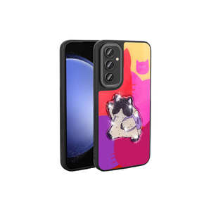 Coque de téléphone en silicone souple de luxe, lumineuse et gaufrée, pour Samsung Galaxy S23 FE-ATA, avec motif Amas Iconic Figure - Product Image 1