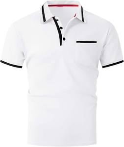 Camiseta de Algodón Sólido de 220 Gramos con Cierre y Logotipo Personalizado Bordado de Alta Calidad para Hombre - Product Image 5