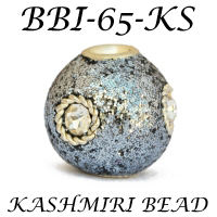 Perles de Cachemire artisanales, durables et colorées, parfaites pour la fabrication de bijoux et d'artisanat, provenance d'Inde. - Product Image 2