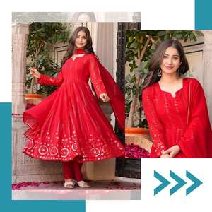Ropa Étnica, Nuevo Salwar Kameez Moderno para Bodas y Fiestas, Ocasiones Festivas - Product Image 1