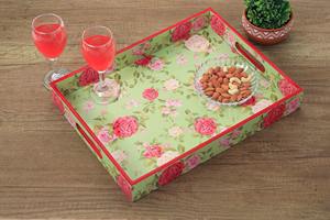 Elegante Bandeja de Servir de Madera Esmaltada Ecológica, Duradera y Decorativa para el Hogar, Cocina y Comedor - Product Image 4