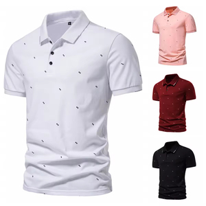 Vente en gros de polos d'été imprimés personnalisés pour hommes-Polo de haute qualité à manches longues T-shirts décontractés à manches courtes grande taille - Product Image 5