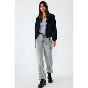 Chaqueta de punto con botones y cuello redondo 100% poliéster - Product Image 4