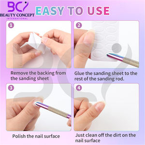 Poussoir à cuticules en acier inoxydable pour prétraitement, poussoir à cuticules rond pour salon et usage domestique EXPERT 51 - Product Image 4