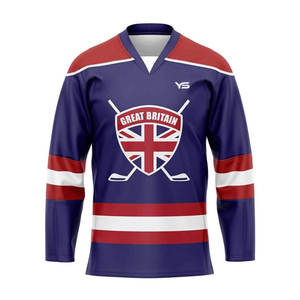 Meilleures ventes de maillots de hockey sur glace conçus sur mesure, uniforme d'hiver avec technique de sublimation d'approvisionnement direct OEM doux au toucher - Product Image 5