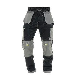 Pantalons de travail cargo de sécurité pour hommes de haute qualité, certifiés CE, coupe-vent, en coton, résistants, avec poches pour genouillères personnalisables - Product Image 3