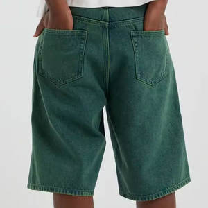 Vintage Patchwork High Street lâche décontracté été mode hommes Baggy Denim Shorts - Product Image 5